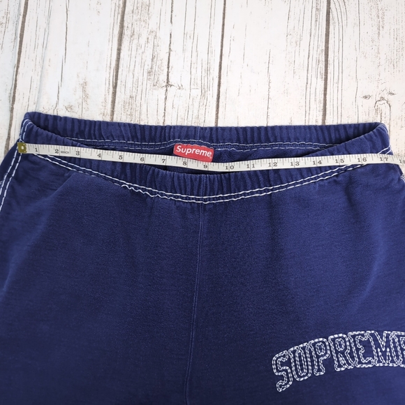 Supreme Big Stitch Sweatpants Blue Y2K Style Size XL - Picture 8 of 10